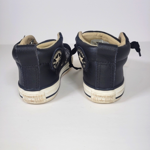 Converse All Star Chuck Taylor Junior Kids Black Size 11.5 Shoes - Picture 4 of 6